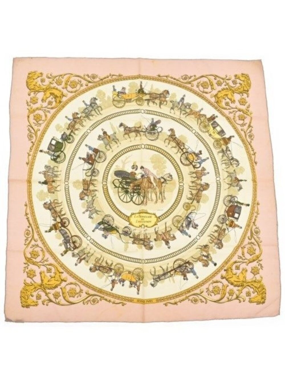 Hermes Bandana Scarf Pink